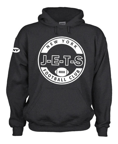 Sudadera Capucha Jets Nueva York Nfl Fútbol Americano Mod. 2