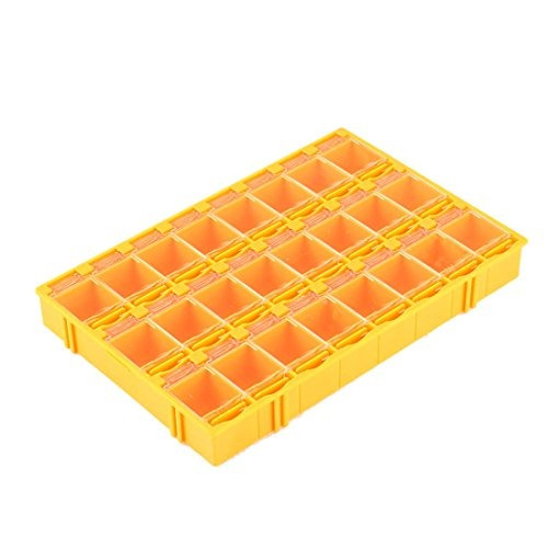 Uxcell Plastic 24 Compartments Caja De Almacenamiento De Com