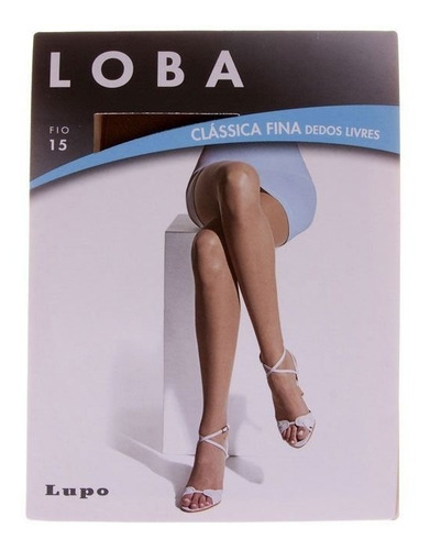 Imagen 6 de 8 de Panty Media Dedos Libre Lycra Para Sandalia Loba By Lupo Imp