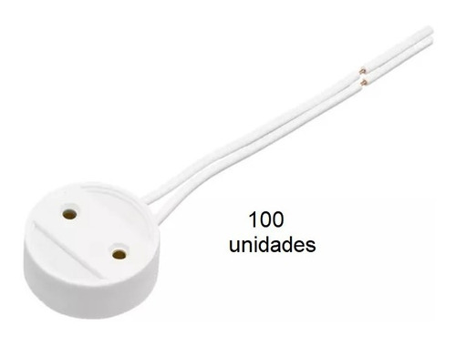 Kit 100 Soquete T8 G13 Lampada Tubular E Abraçadeira Aço T8