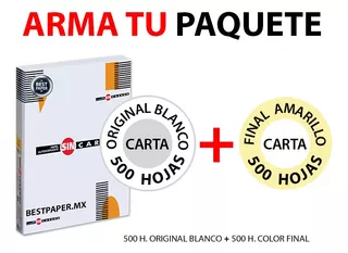 Autocopia Original Blanco Carta + Final Amarillo -1,000hojas