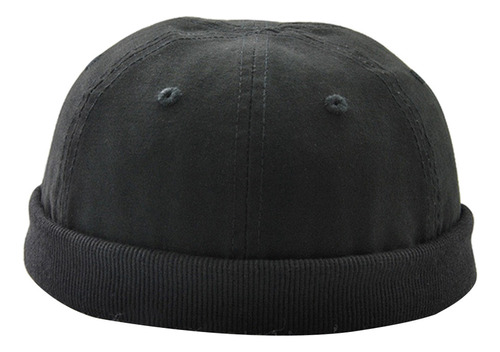 D Algodón Sin Ala Ajustable Sombrero Docker Beanie -elegante