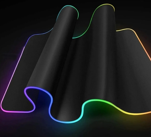 Imagen 3 de 10 de Mouse Pad Gamer Led Rgb Retroiluminado 80x30 Xl Noga Horizon
