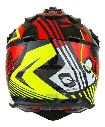 Casco Oneal 2 Srs Rush Rojo/ Amarillo Motocross Enduro Color Rojo Tamaño Del Casco M (57-58cm