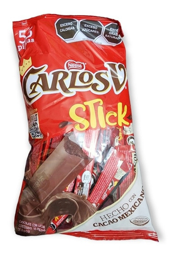 Chocolate Carlos V Stick 55 Pzas