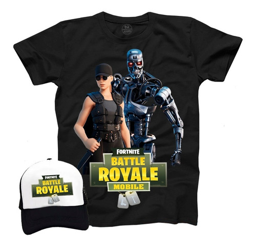 Camiseta Fortnite Battle Royale + Gorra Promo Exclusiva !