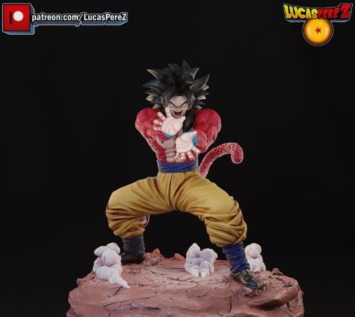 Archivo Stl Impresión 3d - Dragon Ball - Goku Ss4 - Lucasper