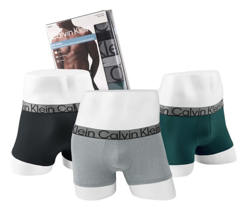 Boxer Low Rise Trunk Calvin Klein Microfibra 3pz Np2686o