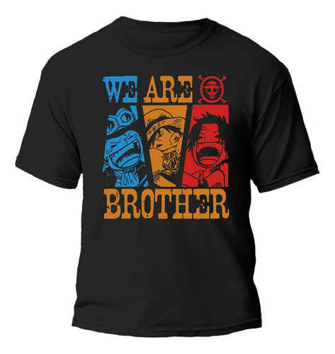 Remera Once Peace We Are Brother Colores 100% Algodón