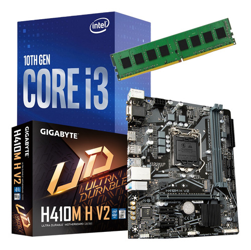 Combo Actualizacion Pc Intel I3 10100 + 8gb + Mother H410 