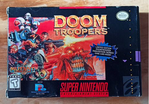 Doom Troopers Super Nintendo Completo Con Caja Y Manual Snes