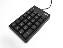 Comprar Teclado Numerico Cableado Usb 20 Teclas Slim Negro Pc Numpad
