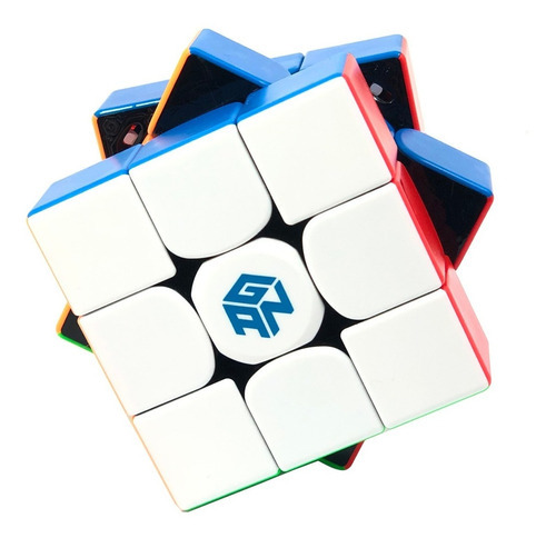 Cubo Rubik 3x3 Gan 11 M Pro Magnético Stickerless Color De La Estructura Frosted Interor Black