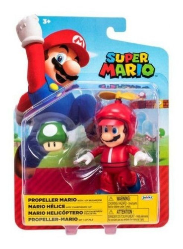Figura De Mario Helicoptero De 10 Cm Nintendo Super Mario