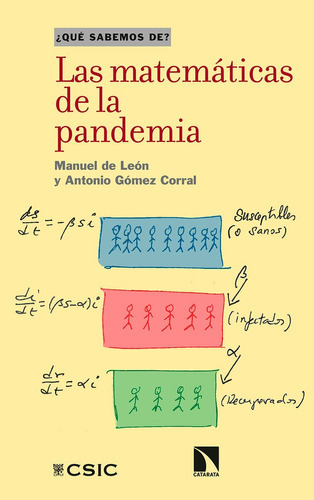 Las Matemãâ¡ticas De La Pandemia, De León Rodríguez, Manuel De. Editorial Consejo Superior De Investigaciones Cientificas, Tapa Blanda En Español