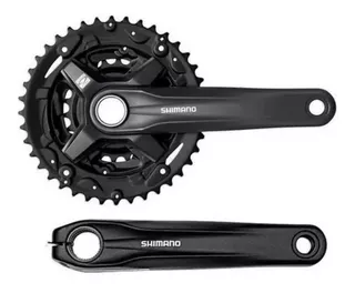 Palancas Shimano Fc-mt210 Hollowtech 40-30-22 - Color Negro