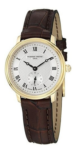 Frederique Constant .slimline. Reloj De Cuarzo Suizo De Acer