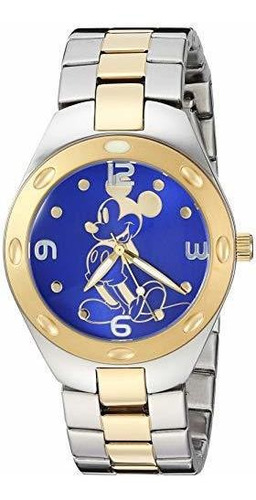 Reloj De Cuarzo Para Hombre Disney Mickey Mouse De Acero Ino