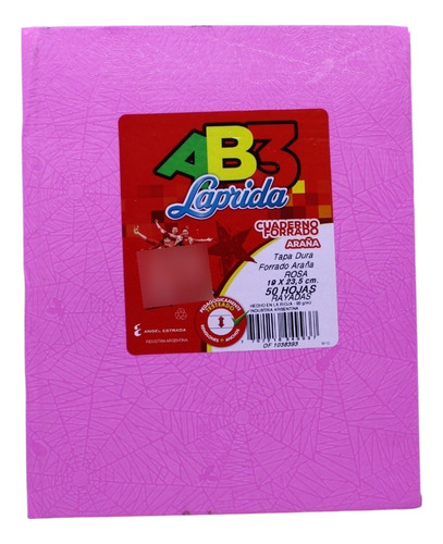 Cuaderno Ab3 19 X 23,5 Laprida  Estrada 50 Hojas Rosa