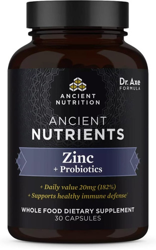 Zinc 30 Cap Ancient Nutrition - Unidad a $6830