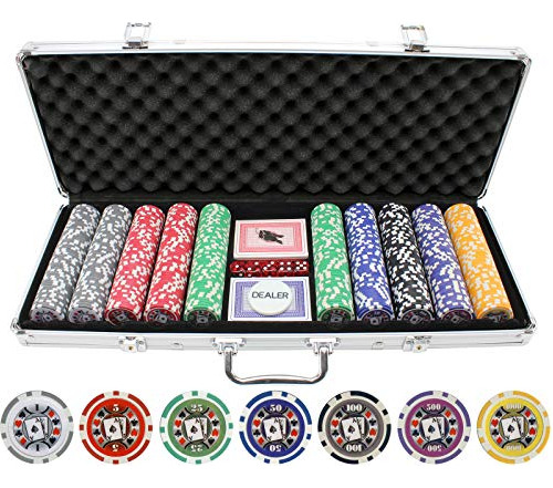 Conjunto De Fichas De Póker Versa Games 500 Piezas