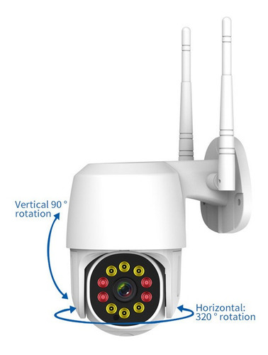 Camara Seguridad Wifi 360° Vision Nocturna Sensor Hd1080p