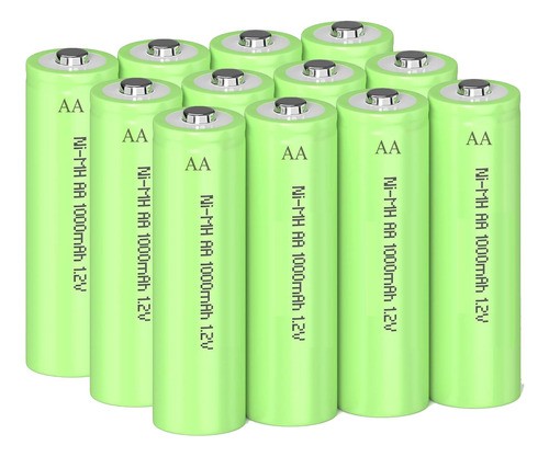 12 Baterias Recargables Ni-mh Aa 1.2v Doble A Baterias Preca