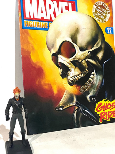 Eaglemoss Marvel Ghost Rider #22 Plomo Importado + Revista