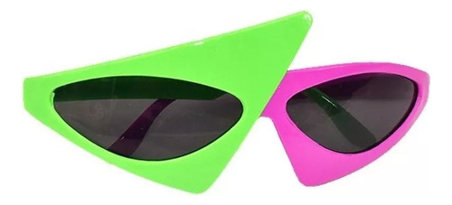 Gafas De Sol Asimétricas Para Fiestas, Rosas Y Verdes, Para