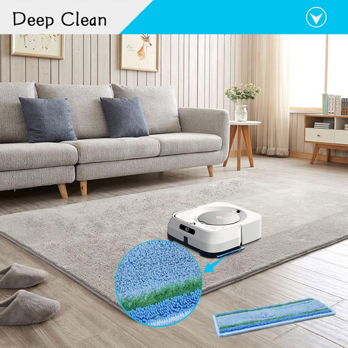 Extolife Pack 12 Paños Mopa M6 Para Irobot Braava Je...