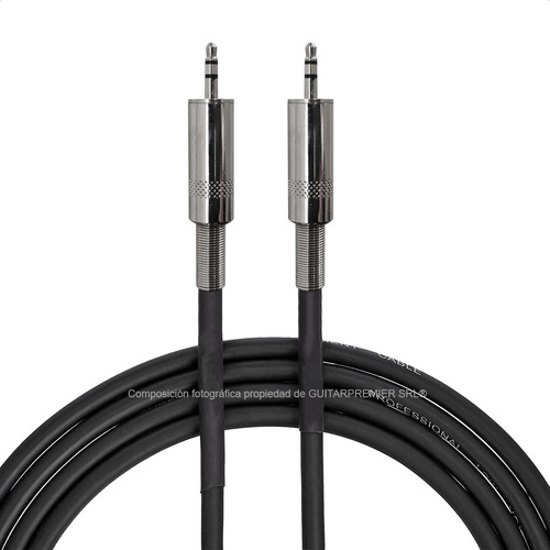 Imagen 1 de 8 de Cable Audio Instrumentos Miniplug Plug 3.5 6 Metros Metalico