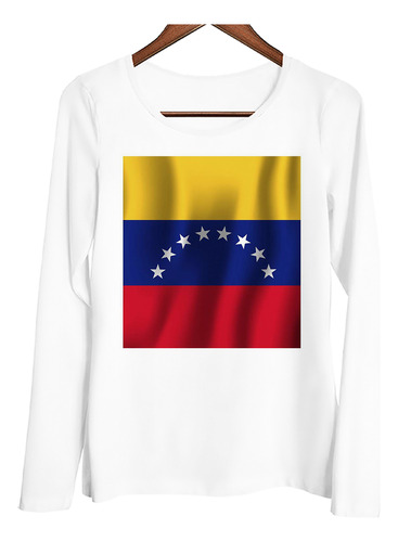 Remera Mujer Ml Bandera De Venezuela Pais Latinoamerica M1