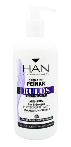 Han Rulos Crema De Peinar Protector Térmico 500ml Local