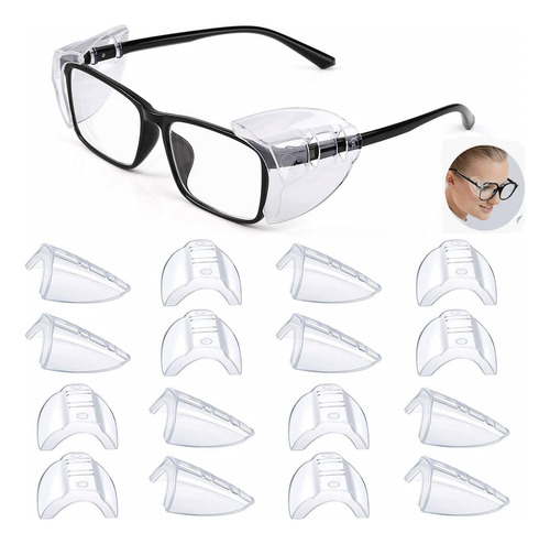 8 Pares De Protectores Laterales Para Gafas De Seguridad 