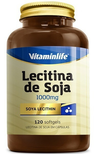 Lecitina De Soja 120 Softgel  - Vitamin Life
