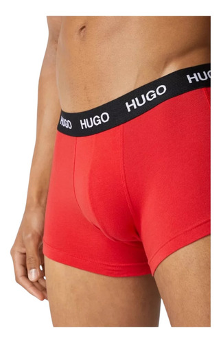 Boxer Trunk Hugo Boss 3 Pack De Algodón - Original