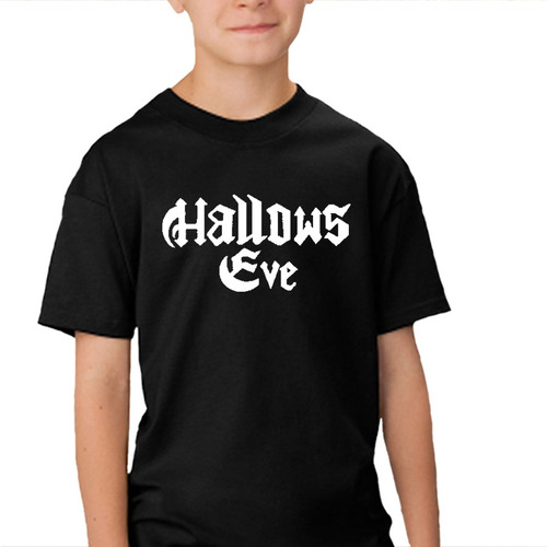 Camiseta Infantil Hallows Eve - 100% Algodão