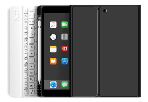 Imagen 2 de 5 de Carcasa Para iPad 9.7 5/6 Gen + Teclado Y Slot Pencil