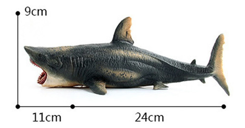 B. Megalodon-tiburón De Juguete Prehistórico Educación Oceán