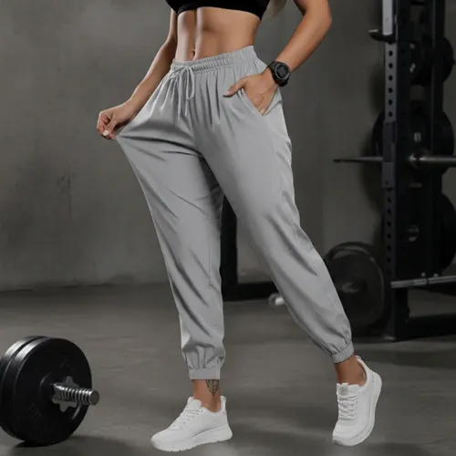 Calça Jogger Tactel Soltinha Slim Academia Esportiva