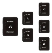Comprar Kit 1 Transmissor 5 Receptores Wireless M-vave Retorno Palco