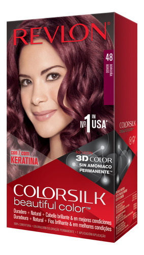 Kit Coloración Revlon Colorsilk Beautiful Color 048 Borgoña