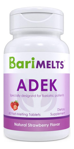 Suplemento Barimelts Adek, Suprimento De 1 Mês Com 60 Compri
