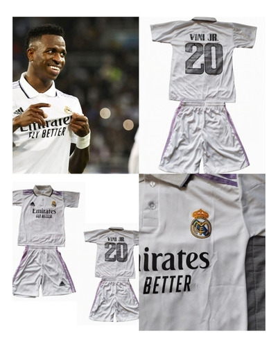Imagen 4 de 10 de Uniformes De Fútbol P/niños, Real Madrid, Barcelona, City...
