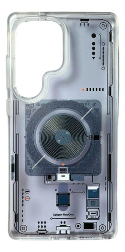 Funda Spigen Ultra Hybrid Para Samsung S25 Ultra Neo One Blanco Samsung S25 Ultra