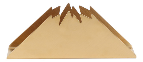 Servilletero Dorado Con Soporte Triangular De Acero Inoxidab