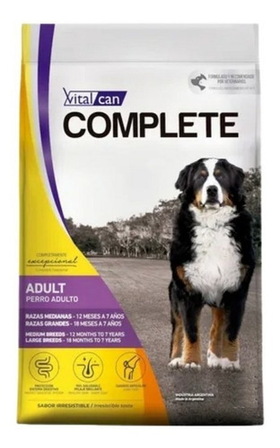 Alimento Vitalcan Complete Perro Adulto Med/grand Bolsa 3 Kg