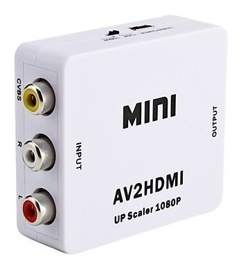 Mini Adaptador Conversor Video Composto 3 Rca Av Para Hdmi