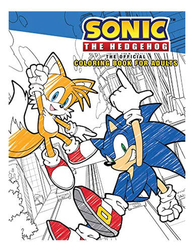 Book : Sonic The Hedgehog The Official Adult Coloring Book 