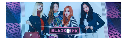 Black Pink Set B De 3 Posters Largos Plastificados Rose 82cm